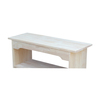 International Concepts Brookstone Bench, 36" Long, Unfinished BE-36